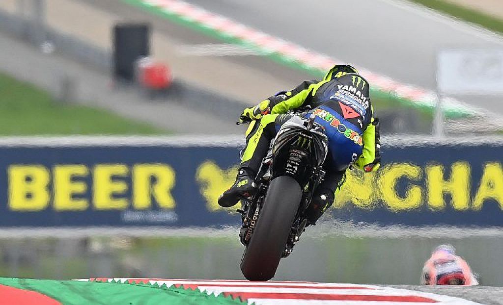 u003cbru003eValentino Rossi beim MotoGP-Rennen in Spielberg.  © APA