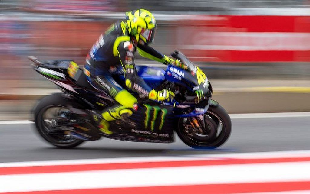 u003cbru003eValentino Rossi beim MotoGP-Rennen in Spielberg.  © APA