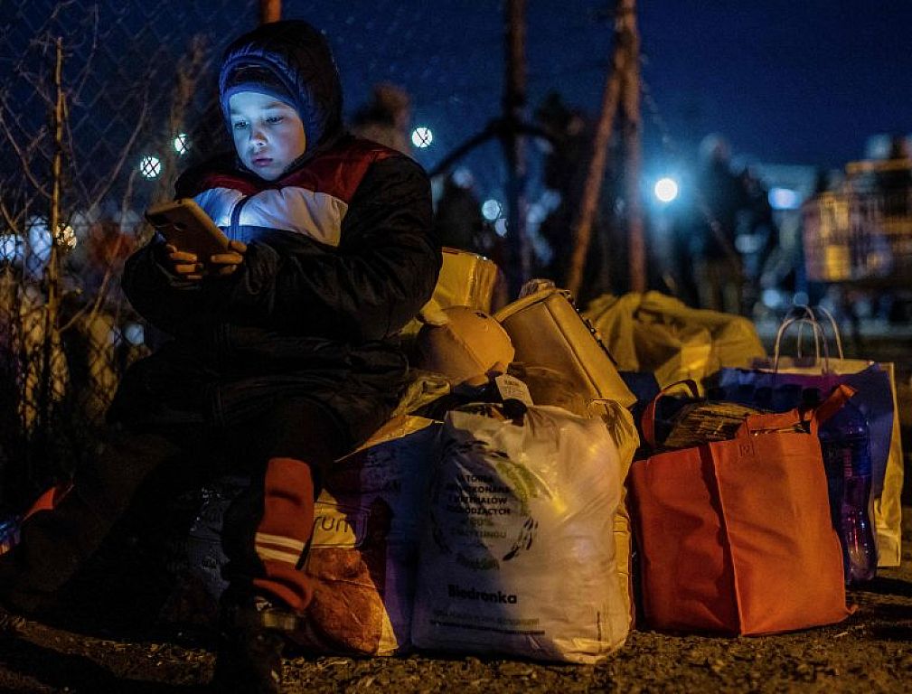 POLAND-UKRAINE-RUSSIA-CONFLICT-REFUGEES
 © Ukrainer fliehen nach Polen