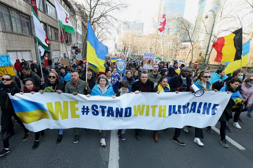 UKRAINE-CRISIS/BELGIUM-PROTESTS
 © REUTERS