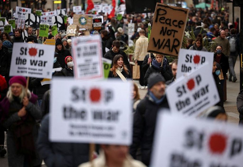 UKRAINE-CRISIS/BRITAIN-PROTESTS
 © REUTERS