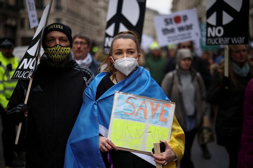 UKRAINE-CRISIS/BRITAIN-PROTESTS
 © REUTERS