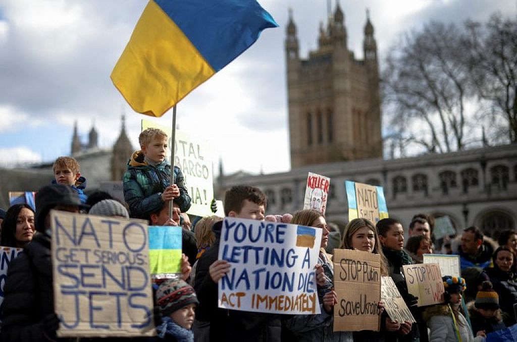 UKRAINE-CRISIS/BRITAIN-PROTESTS
 © REUTERS