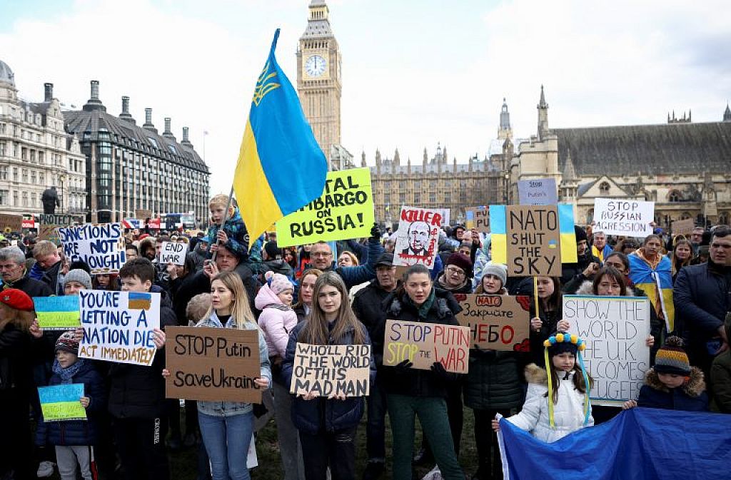 UKRAINE-CRISIS/BRITAIN-PROTESTS
 © REUTERS