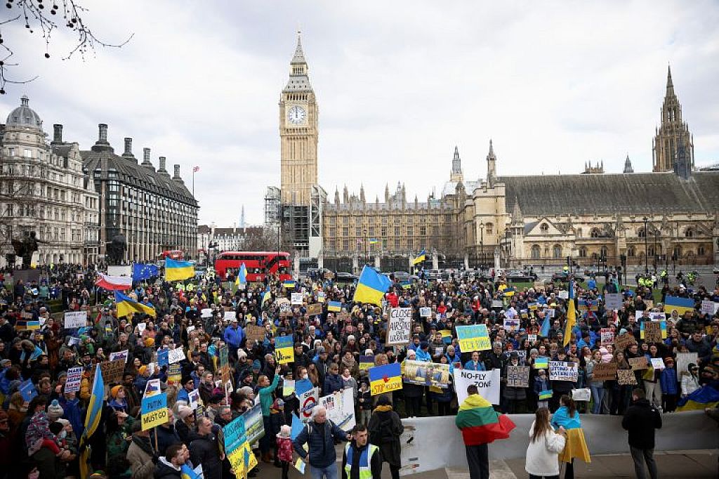 UKRAINE-CRISIS/BRITAIN-PROTESTS
 © REUTERS