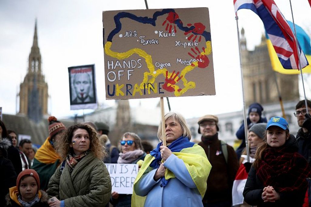 UKRAINE-CRISIS/BRITAIN-PROTESTS
 © REUTERS