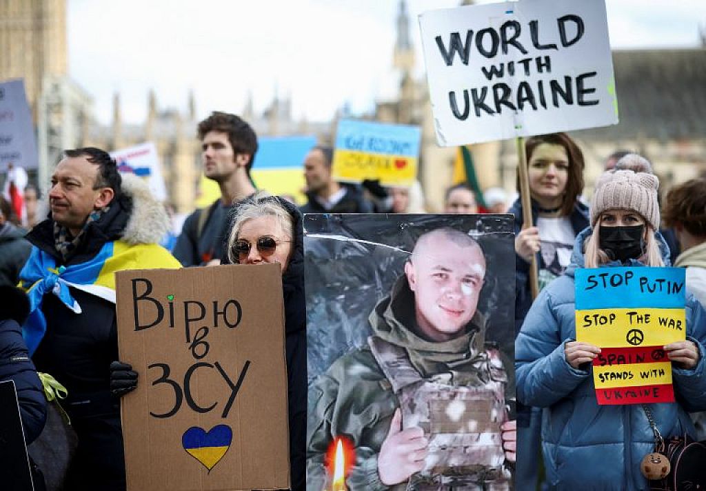 UKRAINE-CRISIS/BRITAIN-PROTESTS
 © REUTERS