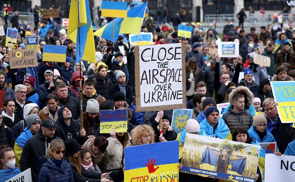 UKRAINE-CRISIS/BRITAIN-PROTESTS
 © REUTERS