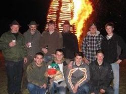 Das Funkenteam der Parzelle Buchenberg. Das Funkenteam der Parzelle Buchenberg.