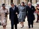Die Sarkozys zu Besuch bei der Queen in London