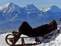 Winterurlauber können die Sonne genießen Winterurlauber können die Sonne genießen
