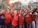 Alkmaar-Fans feiern den Titel