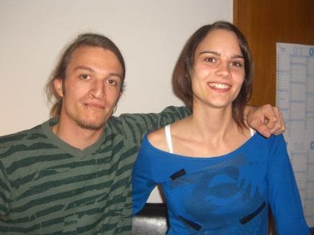 Jugendarbeiter Pierre Bösch und Theresa Kalb. Jugendarbeiter Pierre Bösch und Theresa Kalb.