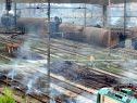 Güterwaggons entgleisten Güterwaggons entgleisten