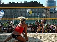 Beachvolleyball in der Strandbar Herrmann Beachvolleyball in der Strandbar Herrmann