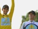 Contador (l.) und Armstrong sind keine Freunde