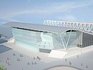 Rendering der neuen Albert-Schultz-Halle Rendering der neuen Albert-Schultz-Halle