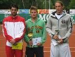 Das Spitzentrio beim Bludenz-Open (von links): Andrian Gruber (3.), Christoph Steiner (1.) und Philipp Koller(2.) Das Spitzentrio beim Bludenz-Open (von links): Andrian Gruber (3.), Christoph Steiner (1.) und Philipp Koller(2.)