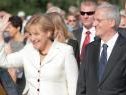 Merkel bei der Feier mit Ungarns Präsident Solyom Merkel bei der Feier mit Ungarns Präsident Solyom