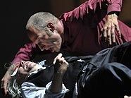 Tilo Nest (links; Faust/Heermeister/Plutus) und Joachim Meyerhoff (Mephisto/Baccalaureus/Lynceus) Tilo Nest (links; Faust/Heermeister/Plutus) und Joachim Meyerhoff (Mephisto/Baccalaureus/Lynceus)