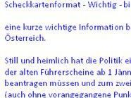 Ausschnitt aus dem Kettenbrief Ausschnitt aus dem Kettenbrief
