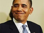Barack Obama hat gut lachen. Barack Obama hat gut lachen.