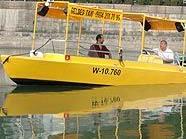 Das gelbe Wassertaxi soll ab April 2010 am Donaukanal unterwegs sein