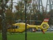 Helikoptereinsatz am Praterstern in Wien