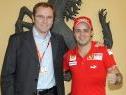 Massa (re.) mit Ferrari-Teamchef Domenicali