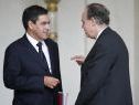 Premier Fillion (l.) mit Mitterrand Premier Fillion (l.) mit Mitterrand