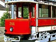Restaurierter D-Triebwagen 244 aus dem Jahr 1901 Restaurierter D-Triebwagen 244 aus dem Jahr 1901