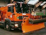 Derzeit noch selten im Stadtbild: Ein "Hakenliftfahrzeug" des Winterdienstes Derzeit noch selten im Stadtbild: Ein "Hakenliftfahrzeug" des Winterdienstes