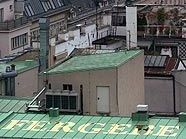 Michail Michailov: "Ich fergebe dir", Goldfolie auf Dach Michail Michailov: "Ich fergebe dir", Goldfolie auf Dach