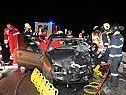 Verunglückter Pkw von nachkommendem Auto gerammt Verunglückter Pkw von nachkommendem Auto gerammt
