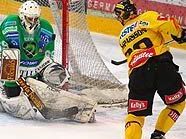 Capital Casparsson scheitert an Olimpija-Goalie Pintaric Capital Casparsson scheitert an Olimpija-Goalie Pintaric