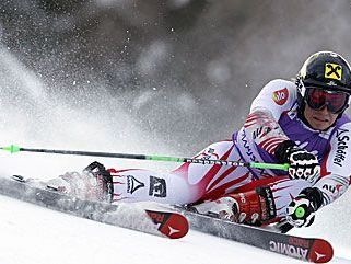 Marcel Hirscher holte im zweiten Lauf noch einen Rang auf Marcel Hirscher holte im zweiten Lauf noch einen Rang auf