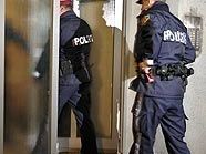 Polizisten am Ort des Geschehens in Wien-Brigittenau Polizisten am Ort des Geschehens in Wien-Brigittenau