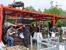 Die Feuerwehr beschäftigte sich im Steinbruch mit dem Aufbau einer Sandsacklogistik. Die Feuerwehr beschäftigte sich im Steinbruch mit dem Aufbau einer Sandsacklogistik.