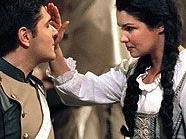 Massimo Giordano als Don Jose und Anna Netrebko in der Rolle der Micaela in "Carmen"