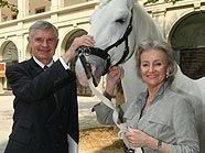 Thomas Schäfer-Elmayer und Elisabeth Gürtler setzen sich für Lipizzaner ein Thomas Schäfer-Elmayer und Elisabeth Gürtler setzen sich für Lipizzaner ein