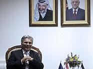 Der österreichische Bundeskanzler Werner Faymann  (li.) und der Präsident der palästinensischen Autonomiebehörde Salam Fayyad