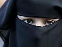 Frau mit Niqab