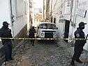 Polizeiabsperrung in Taxco