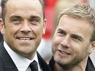 Robbie Williams und Gary Barlow singen ein Duett. Robbie Williams und Gary Barlow singen ein Duett.