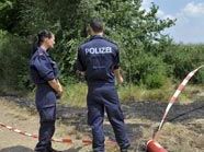 Beamte am Tatort bei Nickelsdorf Beamte am Tatort bei Nickelsdorf