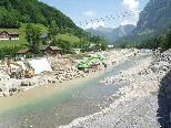 Die Arbeiten am Hochwasserschutz stehen in Mellau vor dem Abschluss. Die Arbeiten am Hochwasserschutz stehen in Mellau vor dem Abschluss.