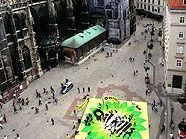 Greenpeace-Transparent auf dem Wiener Stephansplatz Greenpeace-Transparent auf dem Wiener Stephansplatz
