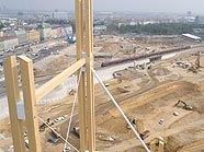 Blick vom Aussichtsturm auf die Hauptbahnhof-Baustelle Blick vom Aussichtsturm auf die Hauptbahnhof-Baustelle