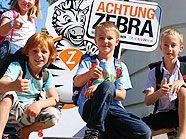 Die Aktion "Achtung Zebra" soll Gefahren auf Schutzwegen bewusst machen und dadurch Unfälle verhindern.