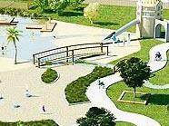 So soll der künftige Wasserspielplatz aussehen.